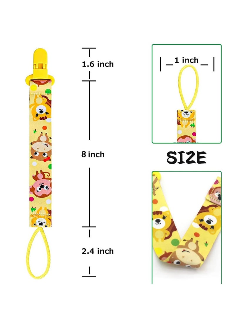 ECVV 8 Pack Baby Pacifier Clips Anti-lost clip Anti-drop Chain Universal Pacifiers Teether Holder and Leash for Baby Boys and Girls Various Patterns Unisex Baby Shower Birthday Gift - Image 4