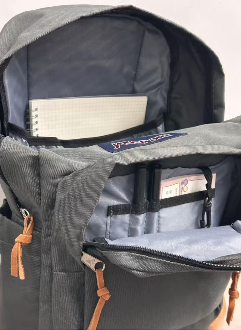 JANSPORT 【School season】Classic Colorful School Bag with Leather Computer Compartment Must-Have Back-to-School Travel Bag Laptop Bag for Students - Image 5