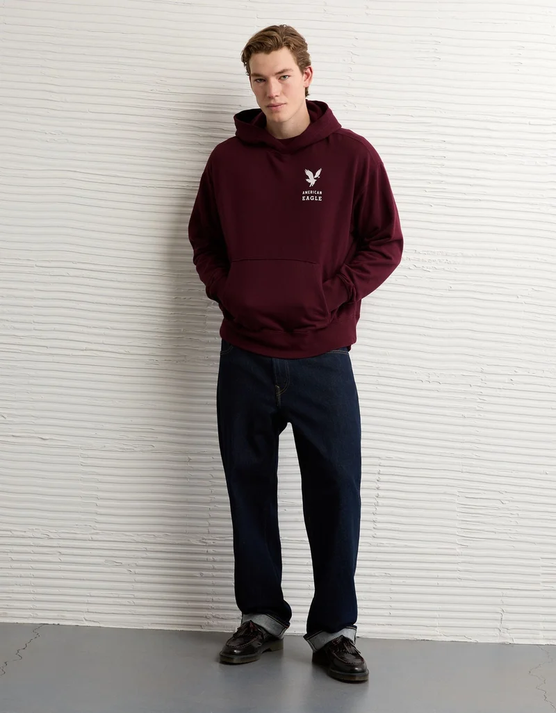 امريكان ايجل هودي مزين بطبعة