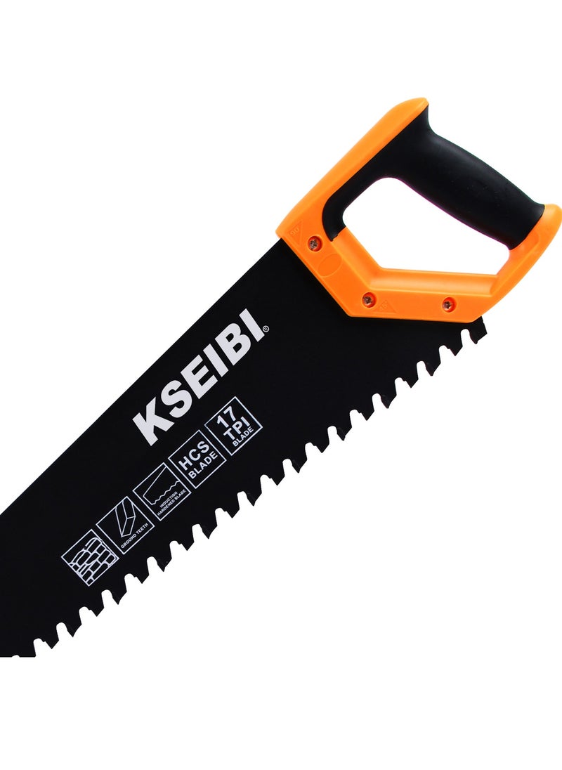 KSEIBI HANDSAW/PROGRIP  16" (400mm) | High-Quality Tool Steel | Black Finish | Precision Cutting  - Image 4