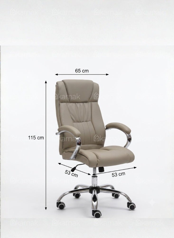 Karnak Izola Ergonomic Office Chair | Executive Mesh Chair | Adjustable 360° Swivel Gaming Office Chair for Home & Office Furniture (Grey) - Image 2