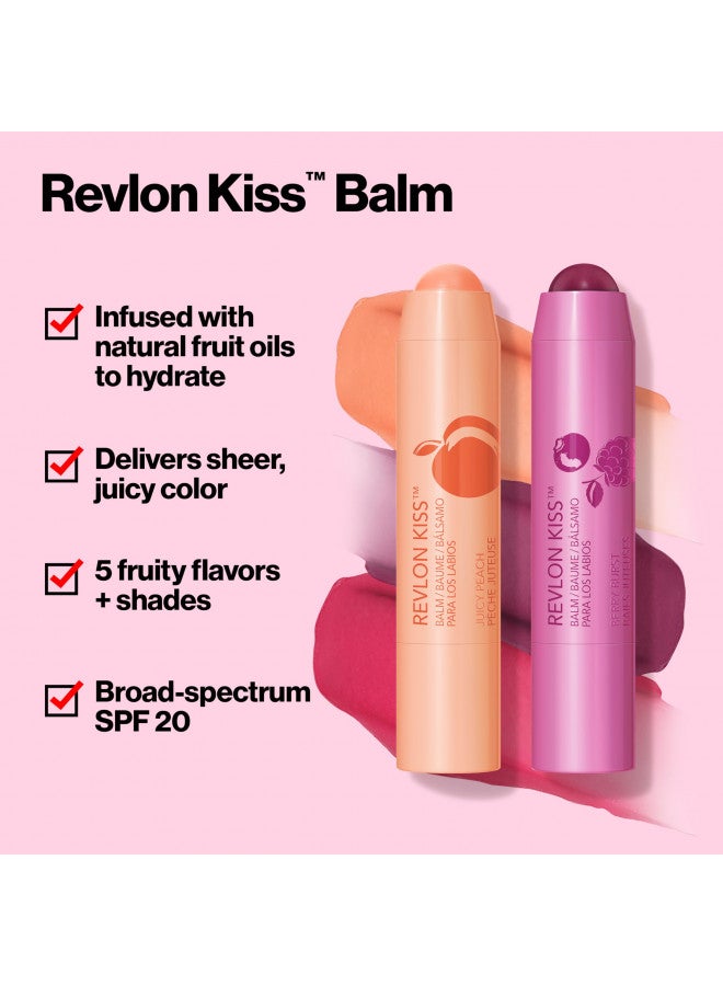 Revlon Revlon Lip Balm,   Tinted Lip Balm, Face Makeup With Lasting Hydration, Spf 20, Infused With Natural Fruit Oils, 035 Berry Burst, 0.09 Oz  - Image 1