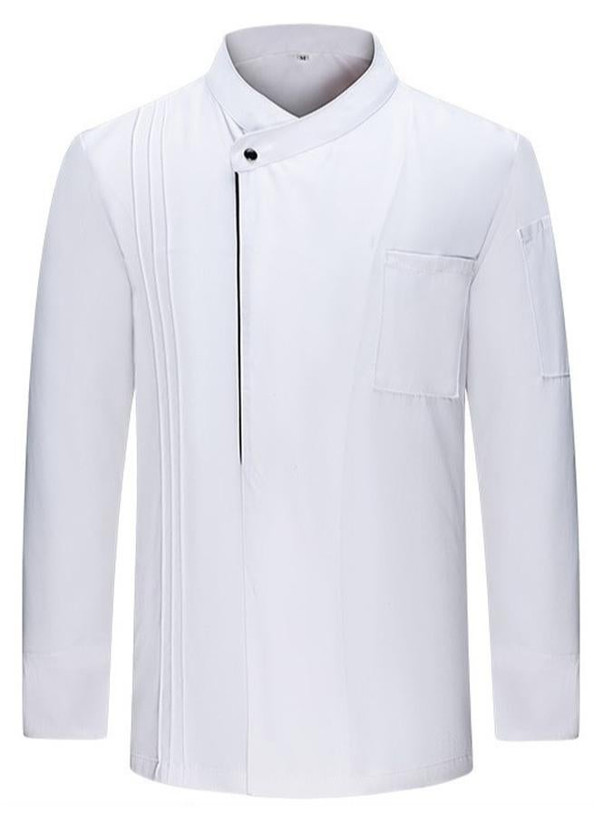 NIBEMINENT Men full Sleeve Chef uniform Restaurant Cook Chef Coat Kitchen Work Uniform Waiter Hotel Clothes - Image 1