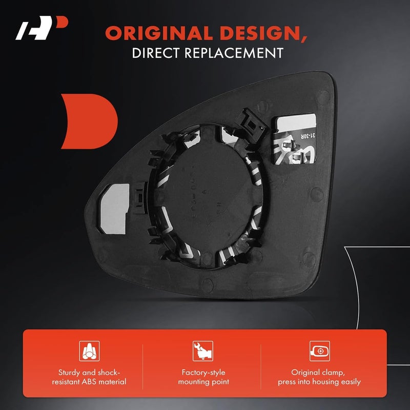 A-Premium Left Driver Side Non-Heated Mirror Glass - Image 5