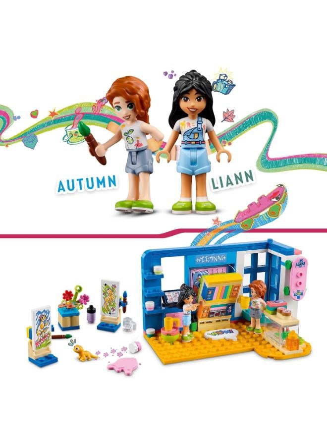 Lego Friends Liann's Room 41739, Art-Themed Bedroom Playset with Liann & Autumn Mini-Dolls, Collectible Toy for Girls and Boys 6 Plus Years Old - Image 4