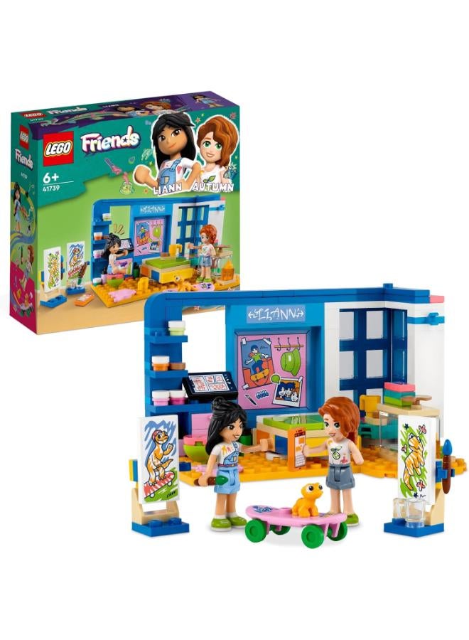 Lego Friends Liann's Room 41739, Art-Themed Bedroom Playset with Liann & Autumn Mini-Dolls, Collectible Toy for Girls and Boys 6 Plus Years Old - Image 2