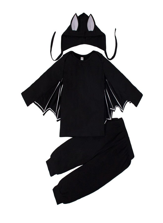 Magic Park 3M-3T Infant Long Sleeve Romper Baby Bodysuit Holiday Outfits Toddler Jumpsuit Winter Boy Girl Tops Pants Set (Black-3, 2-3 Years) - Image 1