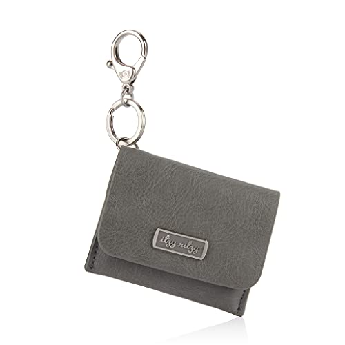 Itzy Ritzy Itzy Ritzy Itzy Mini Card Holder or Keychain Small Wallet Can Clip to Diaper Bag Purse Travel Bag or Keychain Grayson 