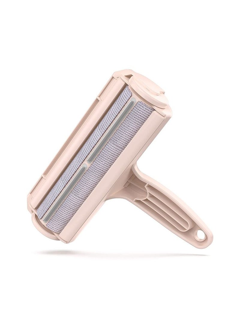 Pet Hair Remover for Furniture/Bed, Reusable Dog Hair Remover Roller for Dog & Cat, Self-Cleaning, No Adhesive or Sticky Tape Needed, Perfect Fur Remover for Couch (Champagne Pink) - Image 2