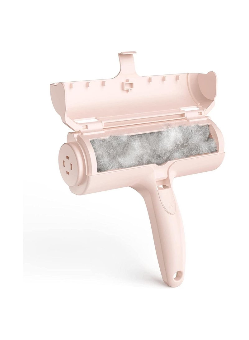 Pet Hair Remover for Furniture/Bed, Reusable Dog Hair Remover Roller for Dog & Cat, Self-Cleaning, No Adhesive or Sticky Tape Needed, Perfect Fur Remover for Couch (Champagne Pink) - Image 1