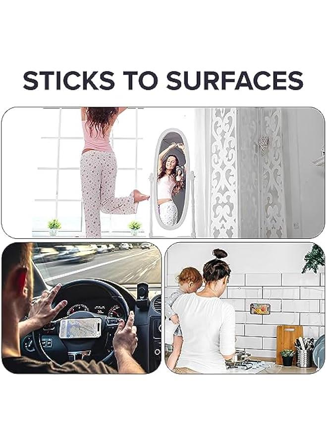 Silicone Suction Phone Case Adhesive Mount, Hands-Free Mobile Accessory Holder back of phone for Selfies and Videos|| Phone cup Gripper Stickers On The Wall(black) - Image 4