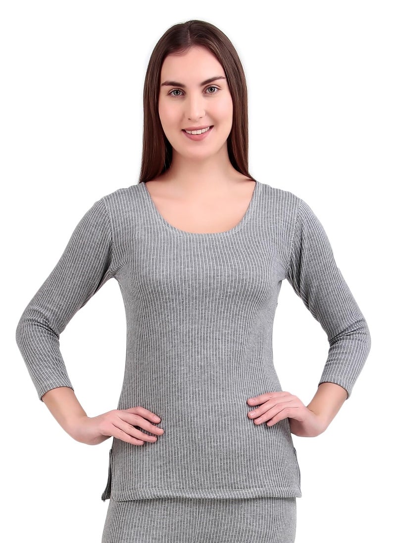 HAP Women's Thermal Top_Light Grey_Body Warmer_Size (X-Small) - Image 1