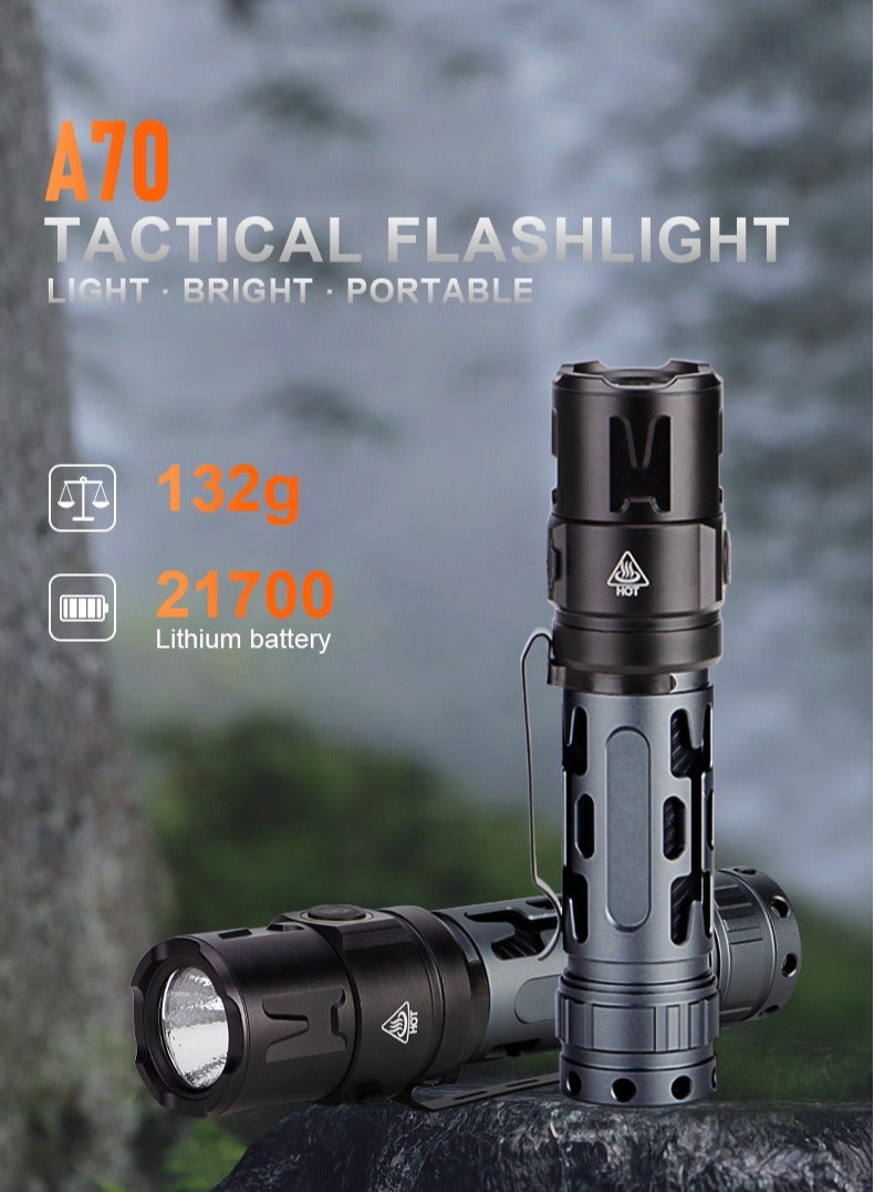 Tactical Torch Rechargeable  - Extremely Bright (High Lumens) - Waterproof IPX4-5 Light Modes + Memory  - Long Running Time - Image 2