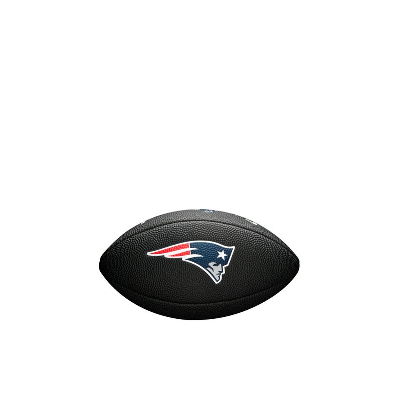 WILSON Sporting Goods NFL New England Patriots Team Logo Football , Black, Mini Size - Image 3