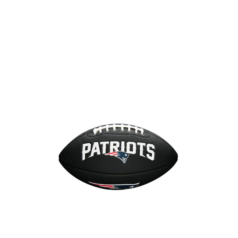 WILSON Sporting Goods NFL New England Patriots Team Logo Football , Black, Mini Size - Image 1