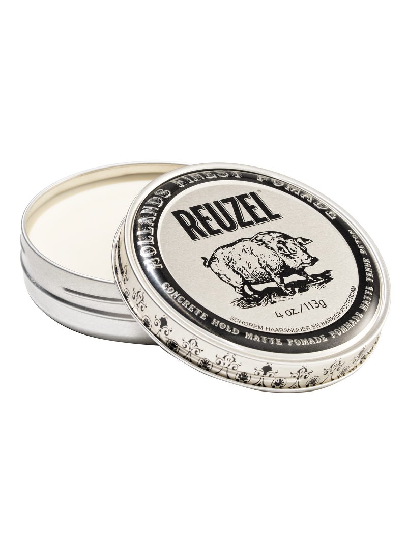Reuzel REUZEL Concrete Hold Matte Pomade, Makes Hair Polished, 4 oz 