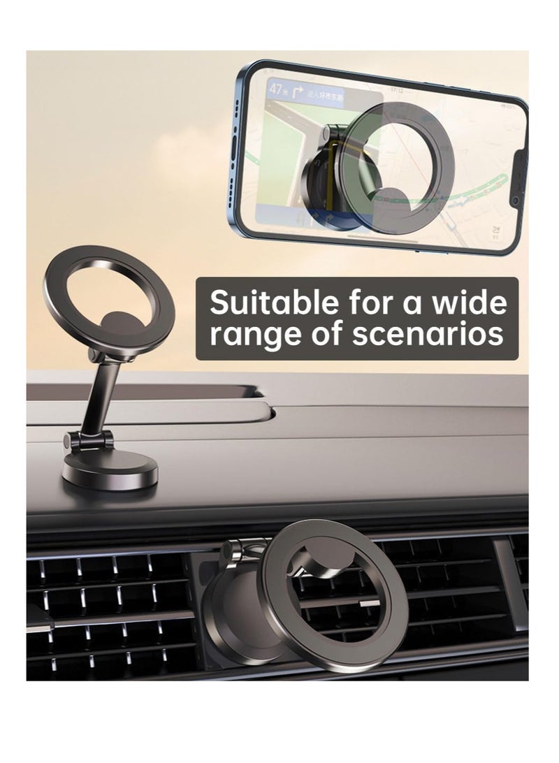 ECVV ECVV Magnetic Phone Holder for Car Fits MagSafe Car Mount, 360Â° Rotation Car Mount Hands Free Dashboard Mobile Holder, Fit for iPhone 12-15 & All Phones - Image 4