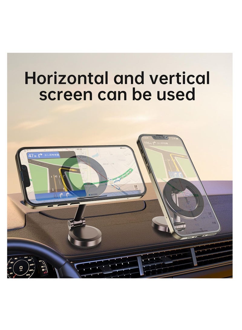 ECVV ECVV Magnetic Phone Holder for Car Fits MagSafe Car Mount, 360Â° Rotation Car Mount Hands Free Dashboard Mobile Holder, Fit for iPhone 12-15 & All Phones - Image 1