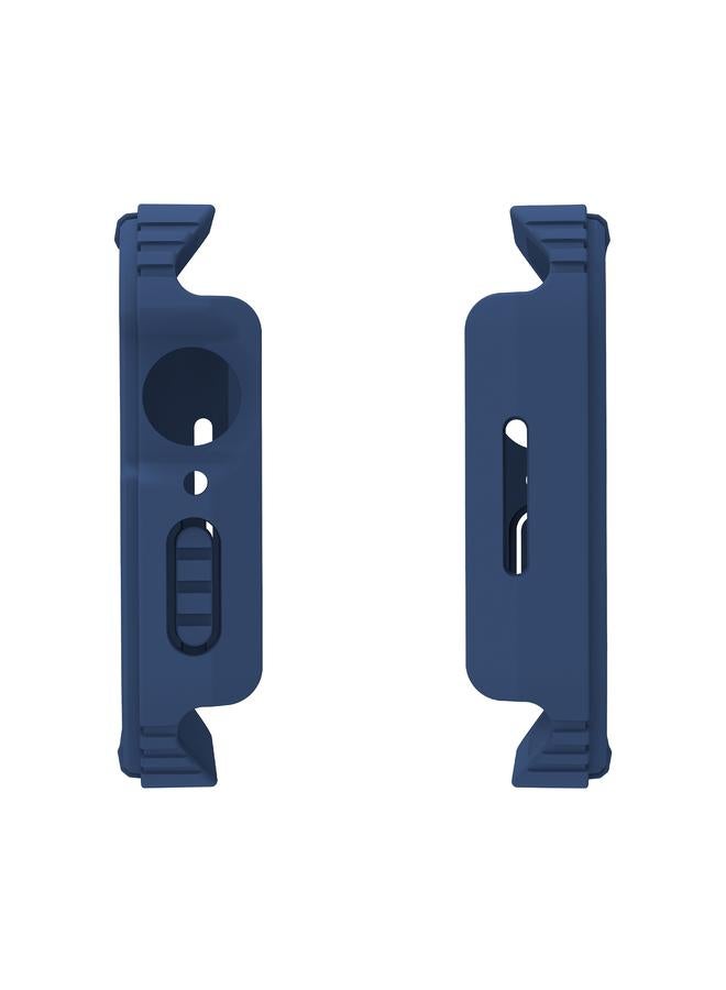 erorex 2 In 1 Screen Tempered Glass Film Protective Case For Apple Watch Series 6 / 5 / 4 / Se 40Mm(Midnight Blue) - Image 3