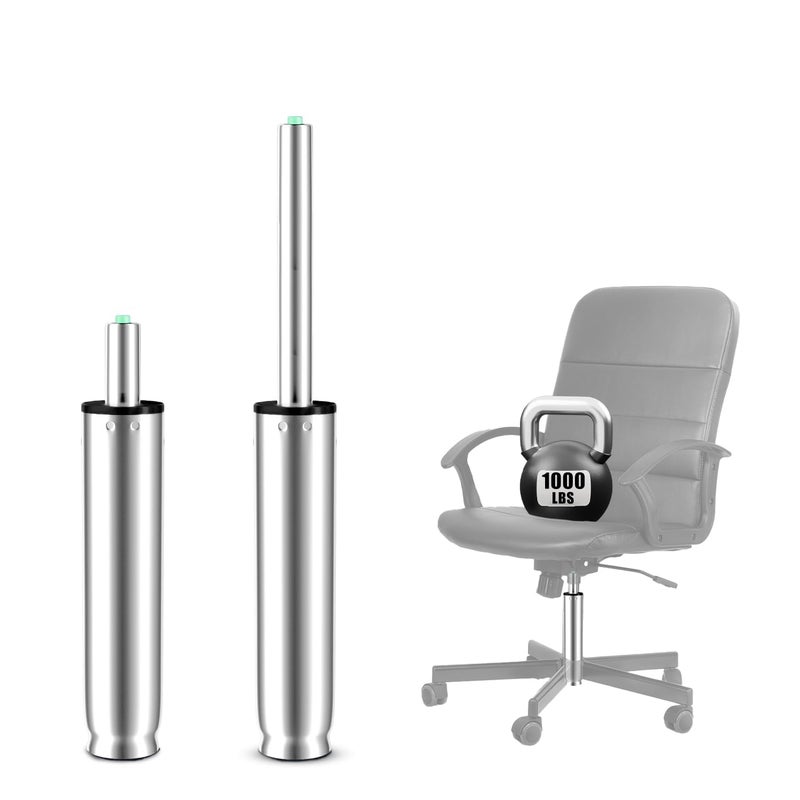 10 Inches to 15 Inches Office Chair Gas Lift Cylinder Replacement 45 Stroke Hydraulic Pneumatic Shock Piston Heavy Duty Universal Fit for Most Office Chairs Class 4 Polished Steel