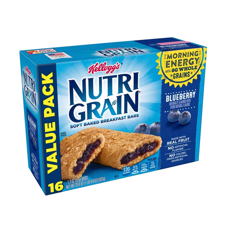 Kellogg's Nutri - Grain Blueberry Cereal Bar - 16 Pack - Image 1