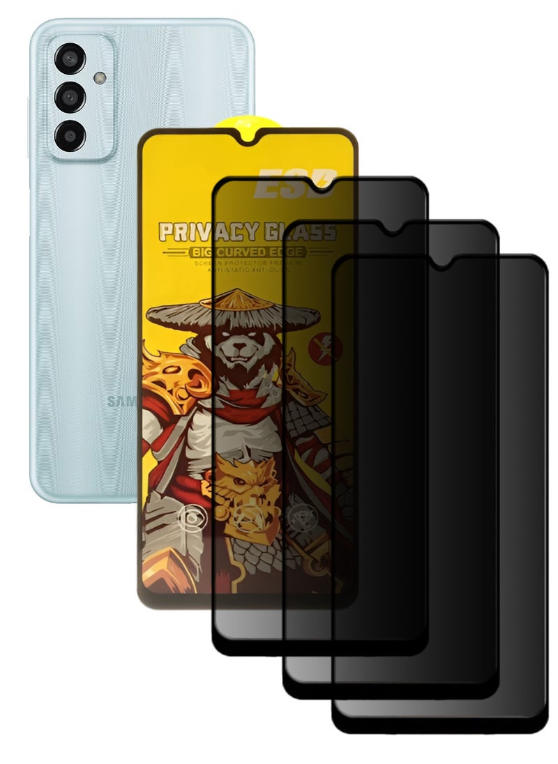 ESD 3 Pieces Tempered Dustproof Privacy Glass Screen Protector Compatible For Samsung Galaxy F13 - Image 1
