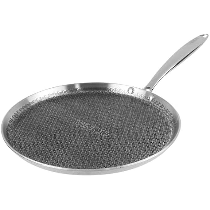 Platinum Triply Stainless Steel Sas Pro Dosa Tawa  31 Cm Induction Friendly - Image 1