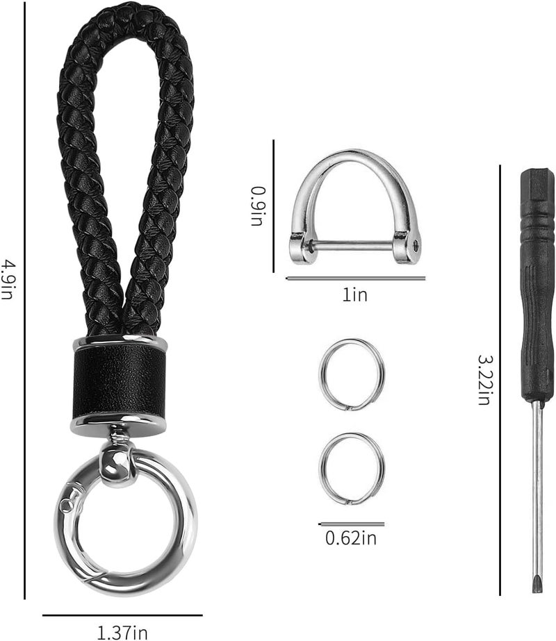 JOYEAR Key Fob Cover for Ford - Silver-Black - Image 5