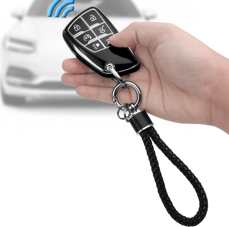 JOYEAR Key Fob Cover for Ford - Silver-Black - Image 4