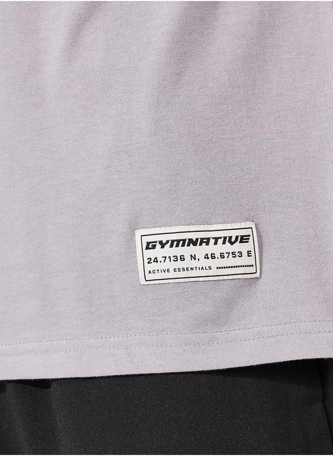 Styli - Cotton Rich V Neck Oversized Athleisure T-Shirt - Image 1