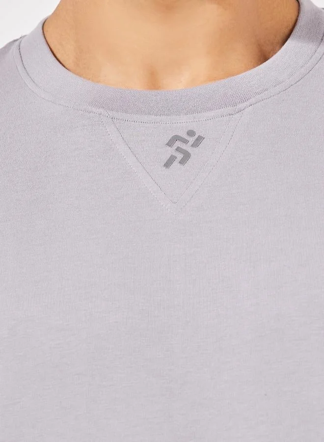 Styli Active Cotton Rich Oversized Athleisure T-Shirt