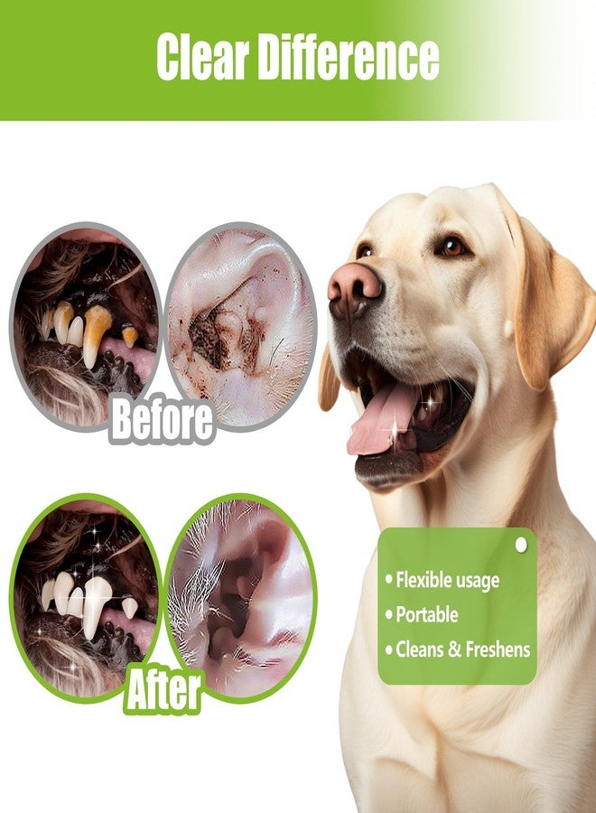 Bartuke Pet Dental Care Finger Wipes, 60 Counts Teeth Cleaning Finger Wipes for Dogs & Cats, Reduces Plaque & Tartar Disposable Gentle Cleaning & Gum Care Pet Wipes - Image 4