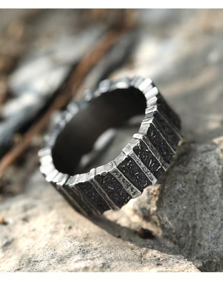 Akali Textured Sterling Silver Ring – Minimalist Design for Everyday Elegance - Image 4
