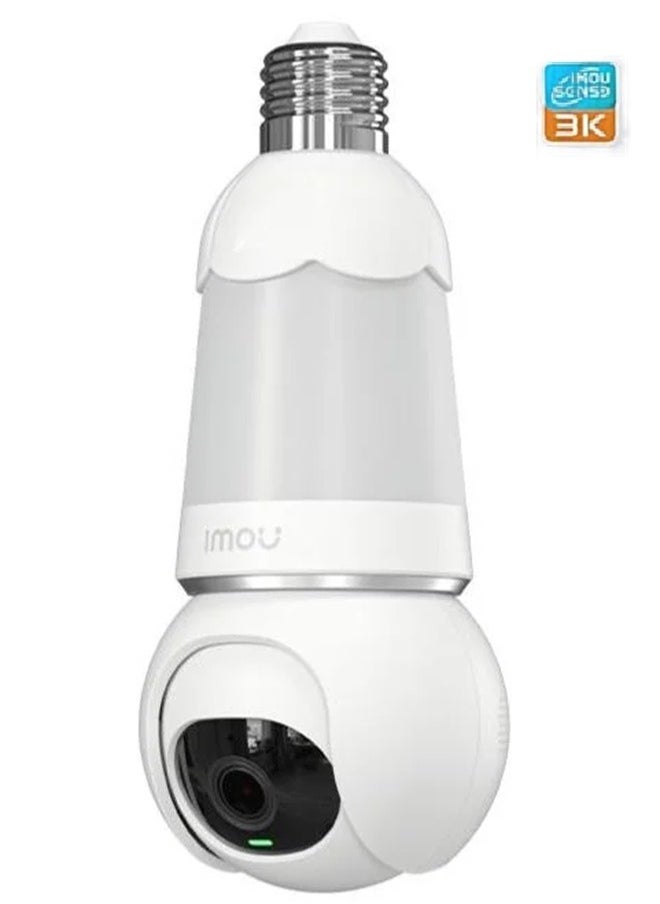 IMOU - IMOU 2 in 1 Bulb and Camera 3MP 2K UHD Image Wireless Outdoor CCTV Camera With Built-in Microphone and Speaker, Support Two-Way Audio (IPC-S6DN) - Image 1