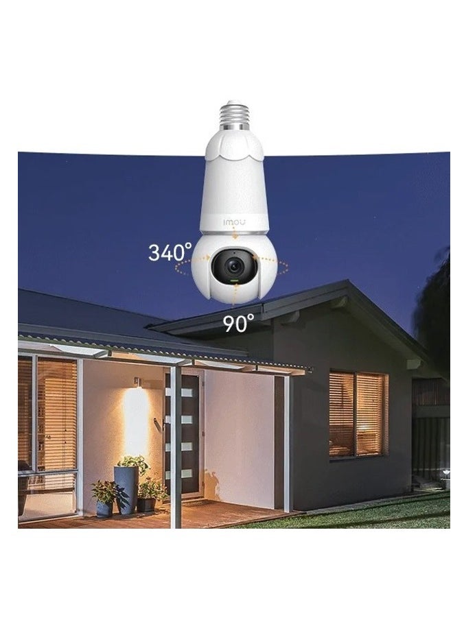 IMOU - IMOU 2 in 1 Bulb and Camera 3MP 2K UHD Image Wireless Outdoor CCTV Camera With Built-in Microphone and Speaker, Support Two-Way Audio (IPC-S6DN) - Image 1