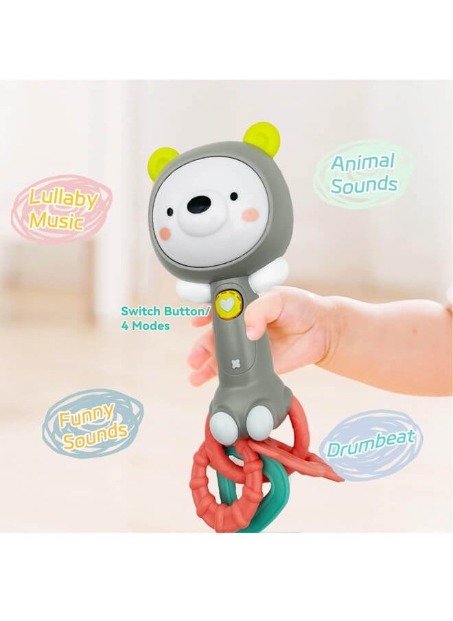 Riolio - Baby Music Rattle Toy, Baby Teething Toy for Infants 6-12-18 Months Toddlers Sensory Toys Baby Boy Girl Gifts - Image 1