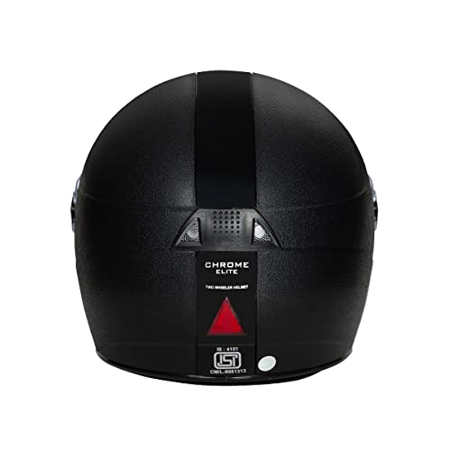 Studds Chrome Elite SUS_CEFFH_BLK Full Face Helmet (Black, XS) - Image 4