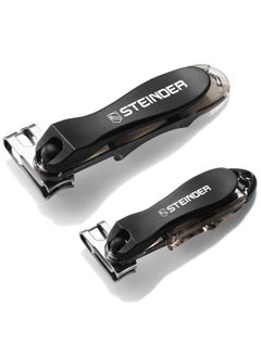 Nail Clipper Set-360 Degree Rotary (Made In Korea) Stainless Steel Fingernail Toenail Clipper & Nail Clipper For Men Senior For Easy Cutting Premium Clippers