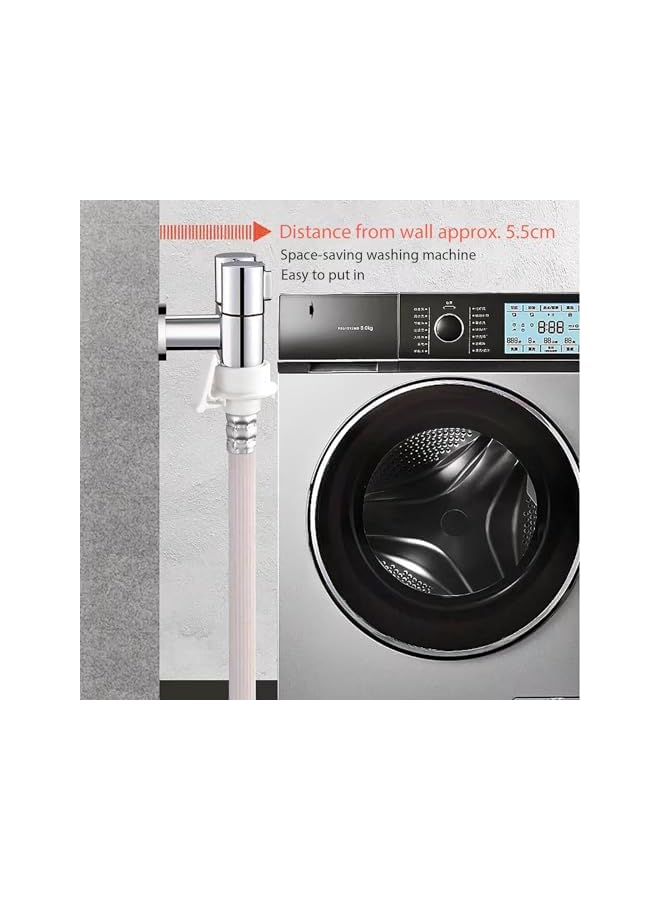 The Bros Dual Control Faucet, One In and Two Out Copper Valve Taps, Double Control Washing Machine Toilet Tap, Wall Mount Valve Gardening Sprayer Faucet, Vintage Sprayer Faucet for Bathroom, Kitchen - Image 5