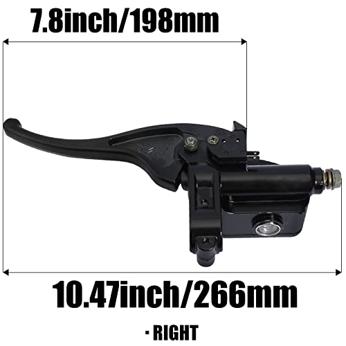 LIYYDS Right Front Brake Master Cylinder Lever Compatible with Suzuki Quadrunner Quadsport Quadracer Quadmaster Eiger King Quad Vinson Ozark 230 250 300 400 450 500 700 750 LT500 LTF4WDX LT4WD LT250EF - Image 5