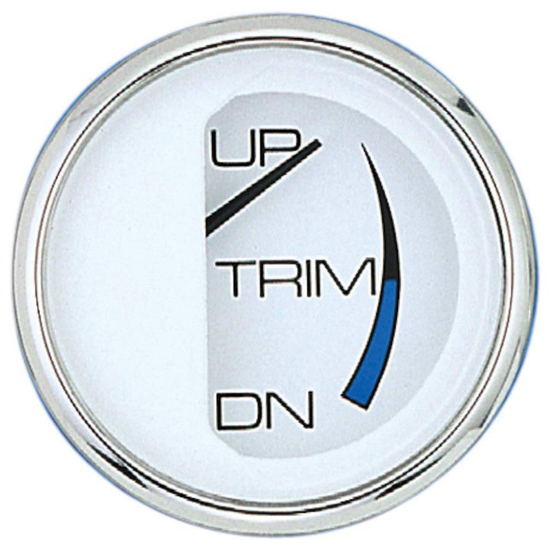 Faria 13807 Chesapeake Stainless Steel Trim Gauge MercuryMarinerMercruiserVolvo DPYamaha 2001 and Newer 2 White