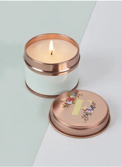 Flamingo Candles F Initial Vanilla & Ylang Ylang Candle