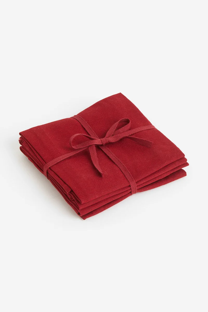H&M 4-pack cotton napkins
