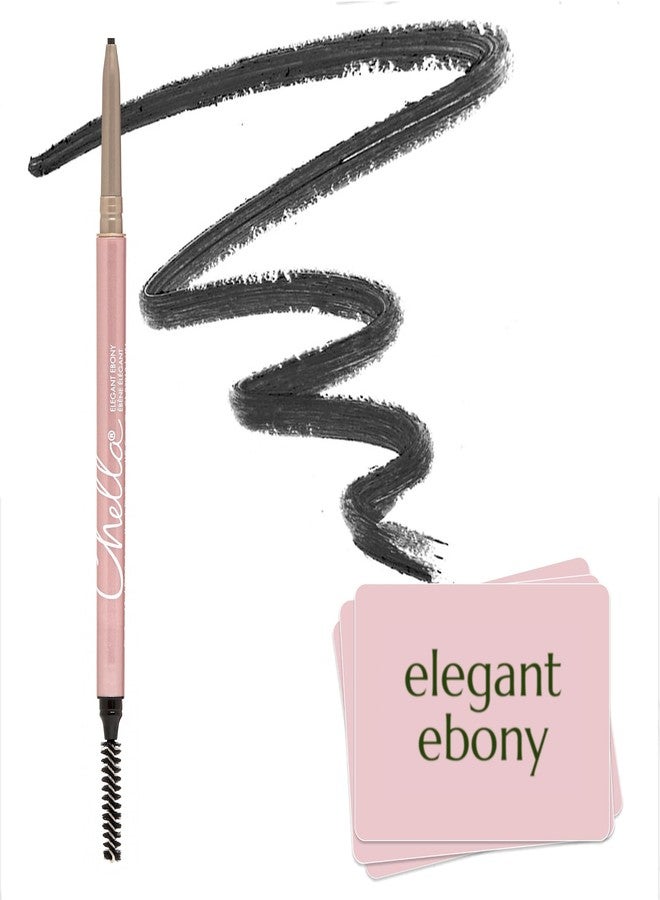 Chella Eyebrow Pencil - Easy-to-Use Brow Definer for Shaping, Filling & Blending - Long-Wear Ebony Eyebrow Pencils for Women with Precise Tip (Ebony) - Image 1