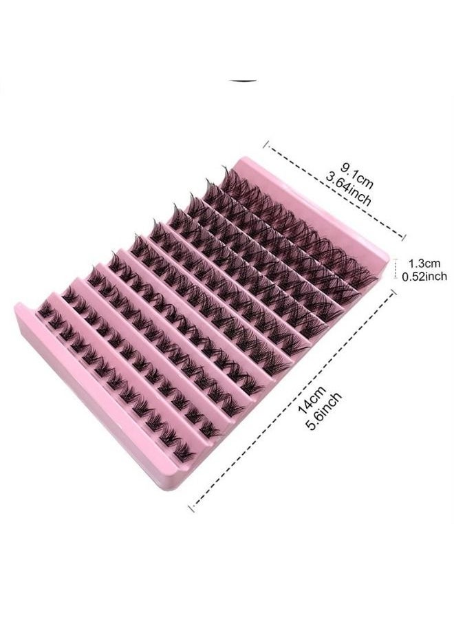 False Lashes Individual Packs 120 Tufted Lashes DIY Lash Extensions False Lashes Natural Look Reusable Eyelash Glue Bonding Black