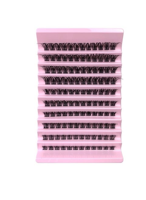 False Lashes Individual Packs 120 Tufted Lashes DIY Lash Extensions False Lashes Natural Look Reusable Eyelash Glue Bonding Black