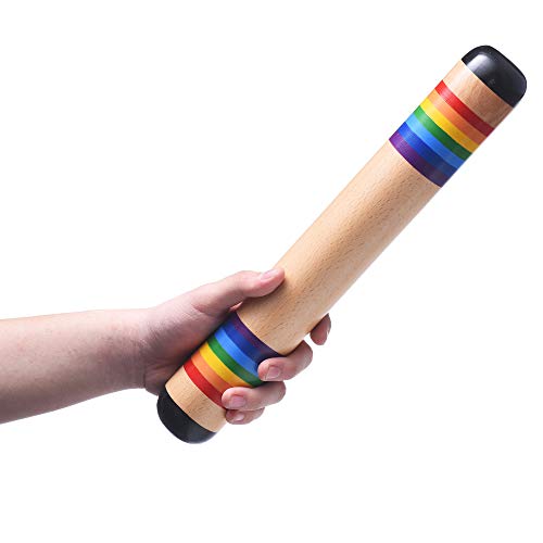 TDOCK 138 Inch Rain Stick Wooden Rain Maker Rattle Shaker Rainfall Tube Musical Sensory Auditory Development Instrument for Babies Toddlers and Kids - Image 1