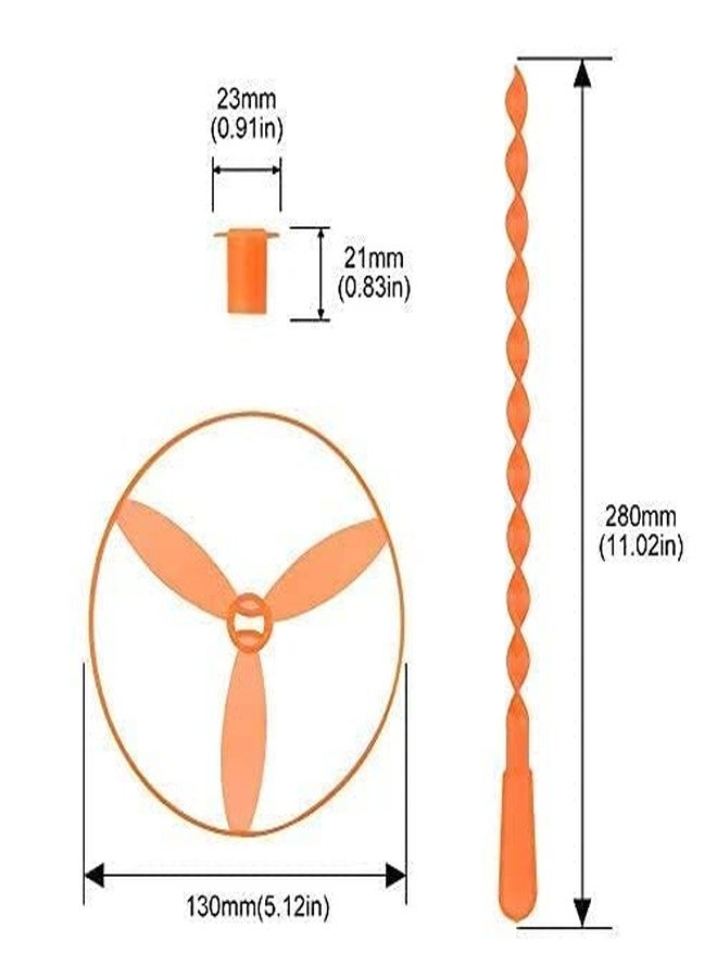 Arsdewy Plastic Novelty Fairy Wheel Flying Hand Made Bamboo Dragonfly Toy for Kids, Birthday Return Gifts, Multicolour (Pack of 12) - Image 4