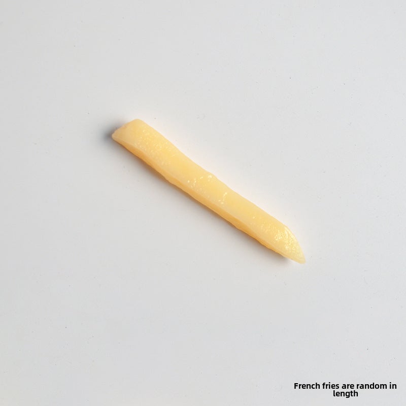 Simulated Fast Food Keychains Toy Food PropsPrimary color french fries Primary color french fries