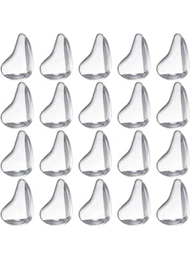 20 Pcs Thickened Waterdrop Corner Guards Adhesive Edge Protectors For Furniture Table Safety Anti Collision - Image 1